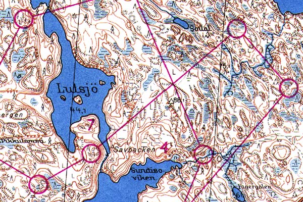 Карта от индивидуалната дистанция при мъжете от WOC 1966